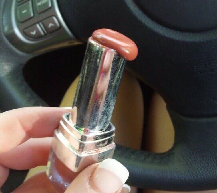 Lipstick Meltdown in Your Car?