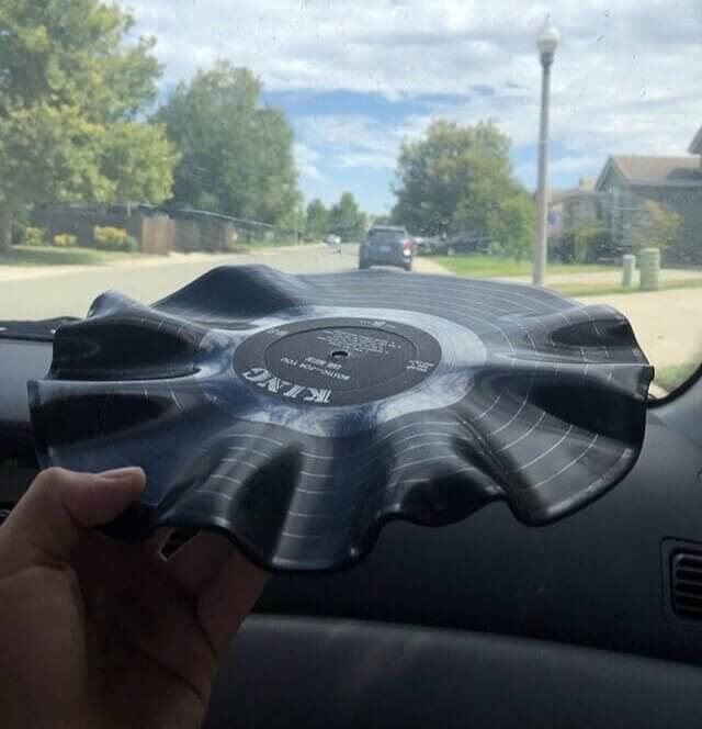 Melting Memories: Vinyl Records in the Car
