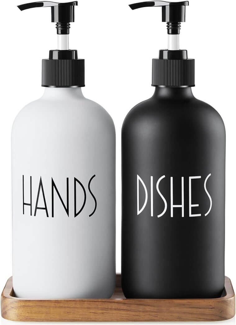ALELION Soap Dispenser Set - Stylish Farmhouse Decor - 17% Off!