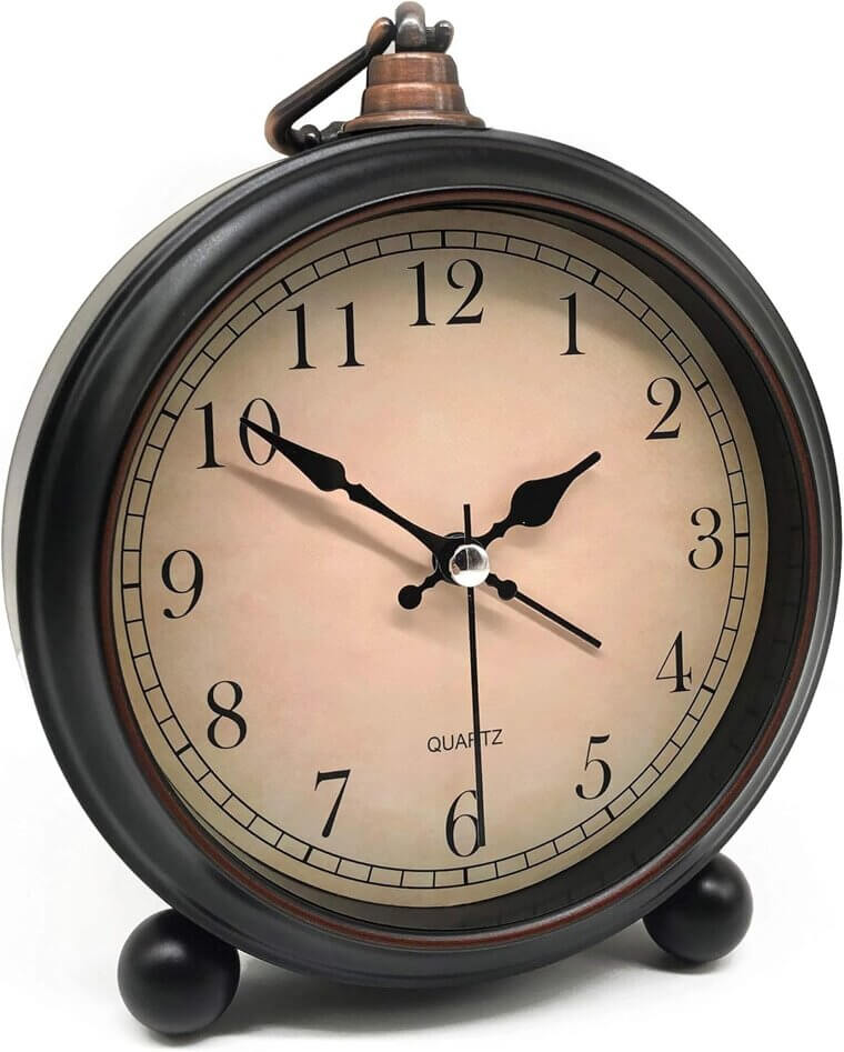 Retro Analog Alarm Clock - Silent, Stylish, and Functional - Don’t Miss the 11% Discount!