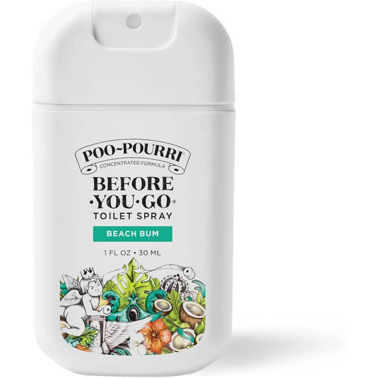 Poo-Pourri Beach Bum Toilet Spray - Travel Freshness Anywhere! 