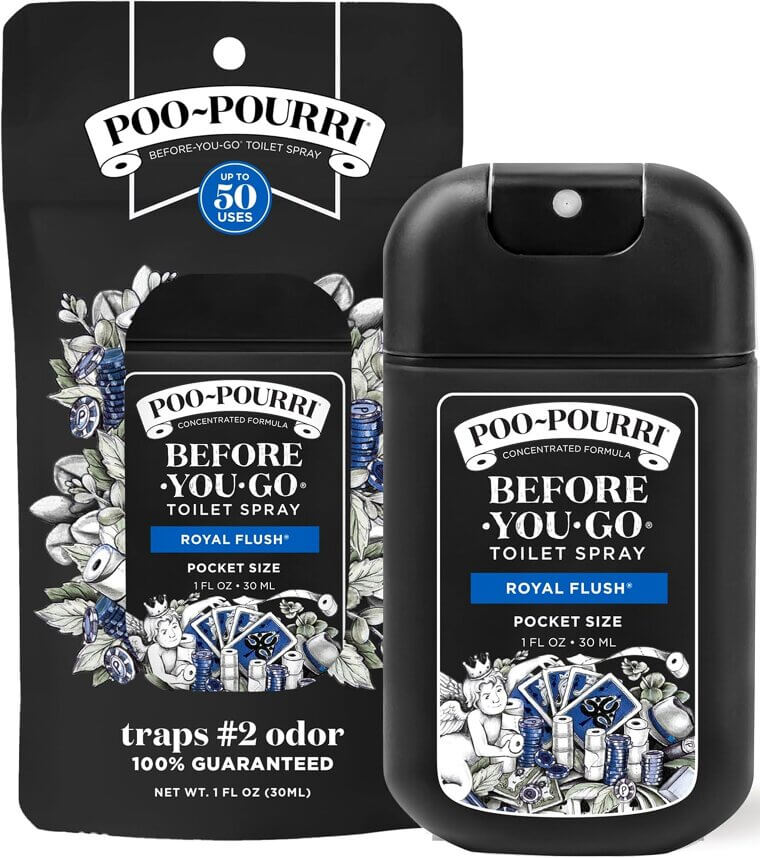 Poo-Pourri Royal Flush Pocket Spray: Travel-Friendly Odor Control 