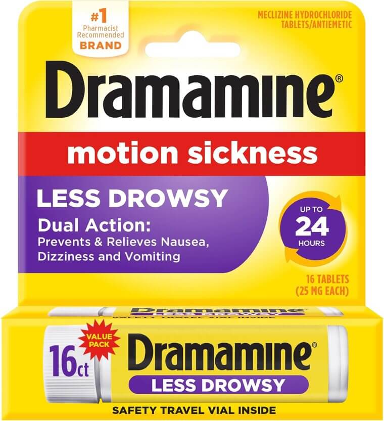 Dramamine Less Drowsy Nausea Relief for Travel Adventures - Now 36% Off!