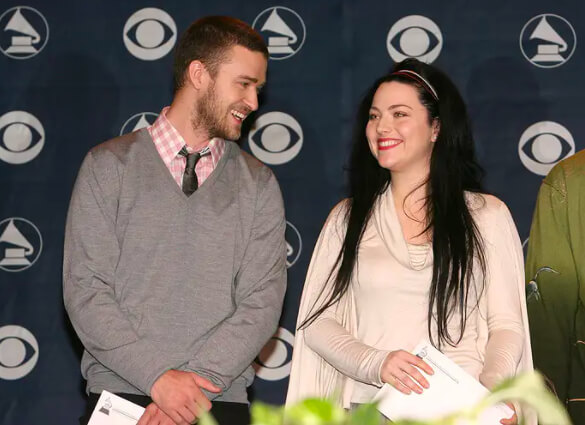 Worlds Collided as ​Amy Lee And Justin Timberlake Posed Together At The Grammys