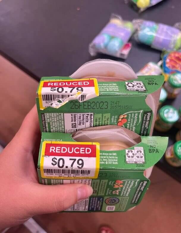 Finding Bargains: Reduced Price Groceries
