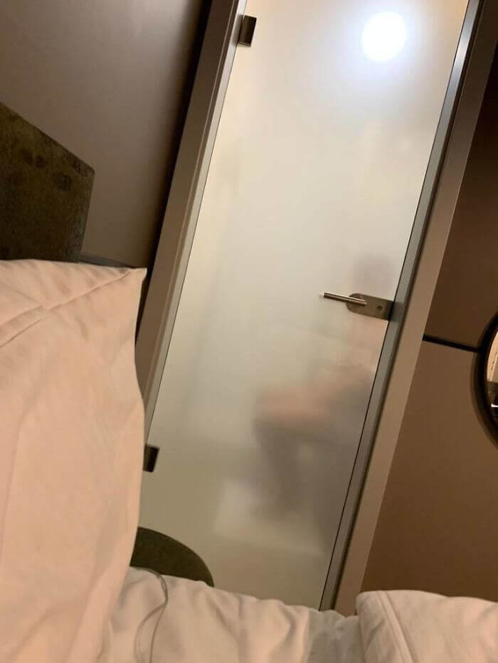 The Most Practical Bathroom Door Ever