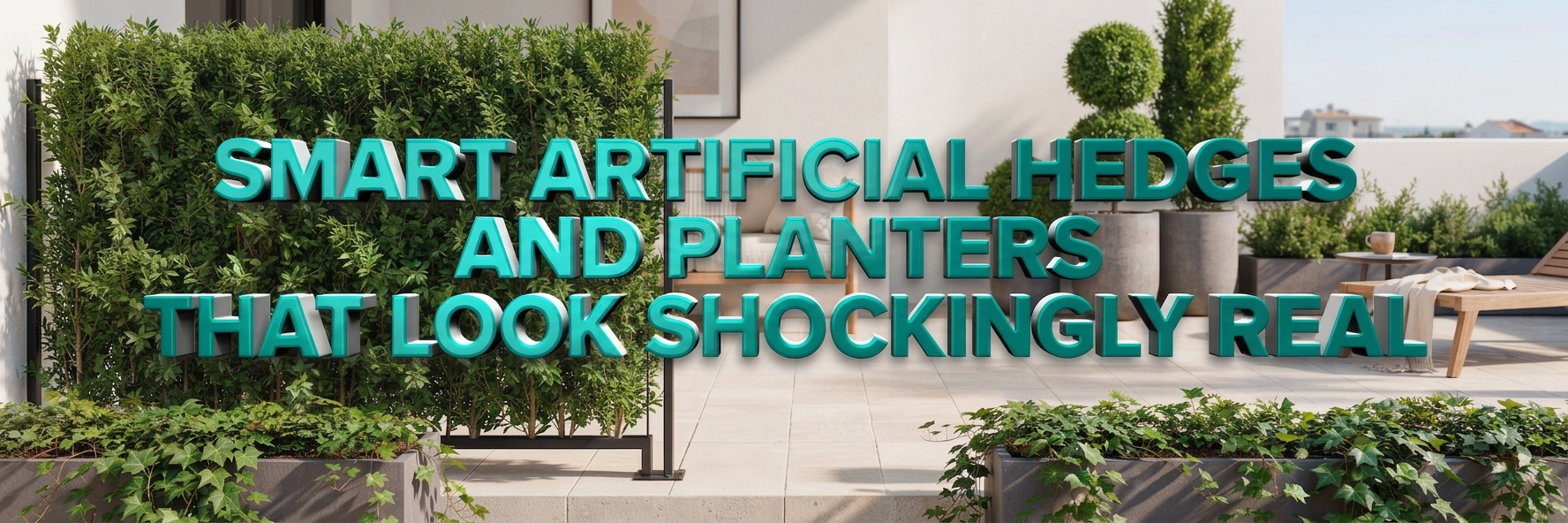 Artificial Hedges and Planters That Look Shockingly Real