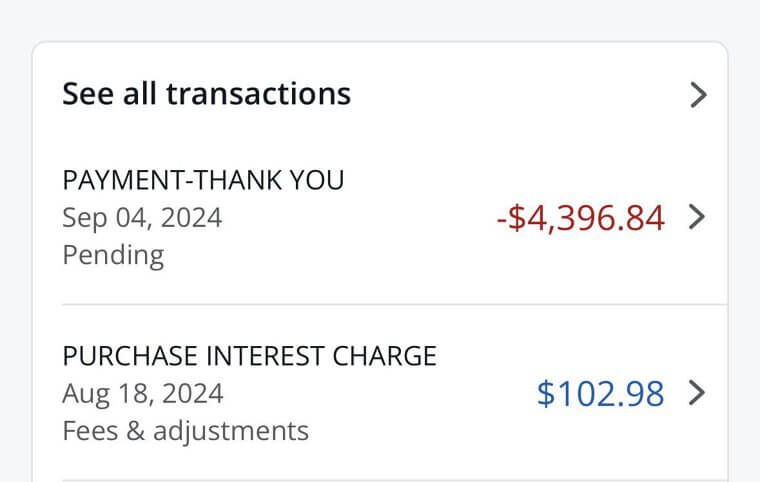 Ignoring Small Interest Charges