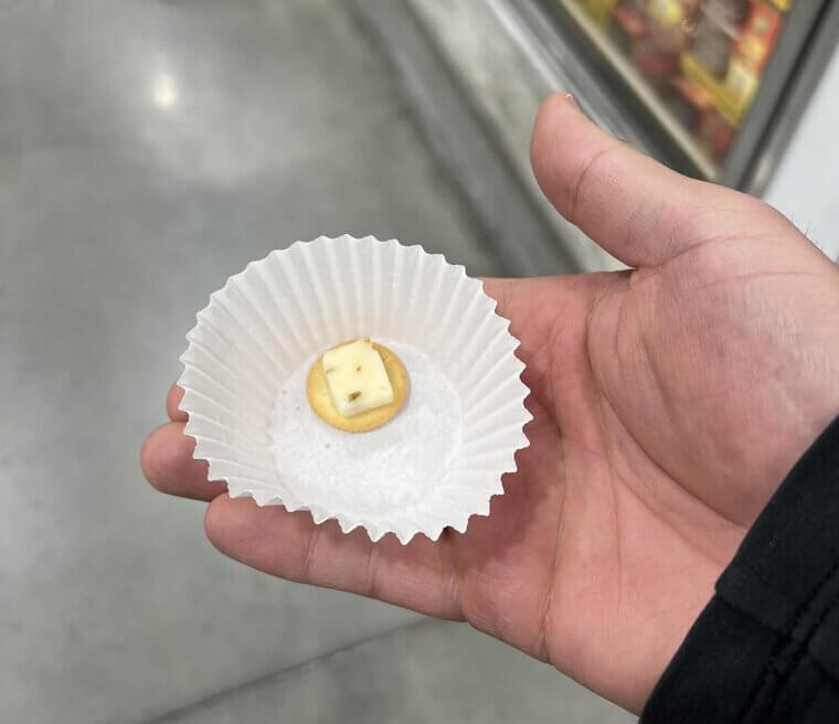 Cheese Cubes From the Deli Tray