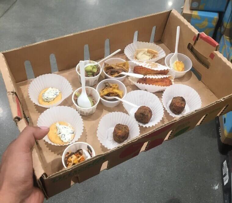 Mini Meatball Samples in Warming Trays