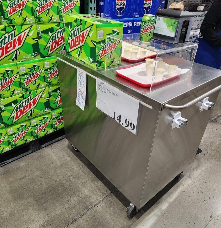 Juice Poured Into Tiny Open Cups