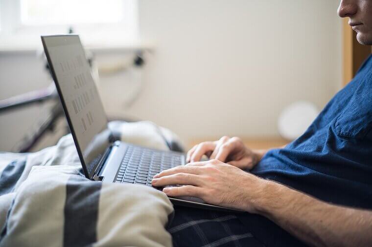 Staying in your pajamas all morning while working