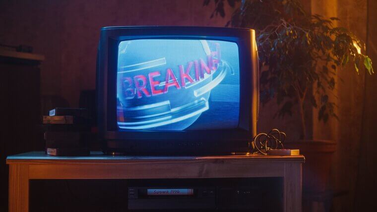Watching the morning news while eating your breakfast