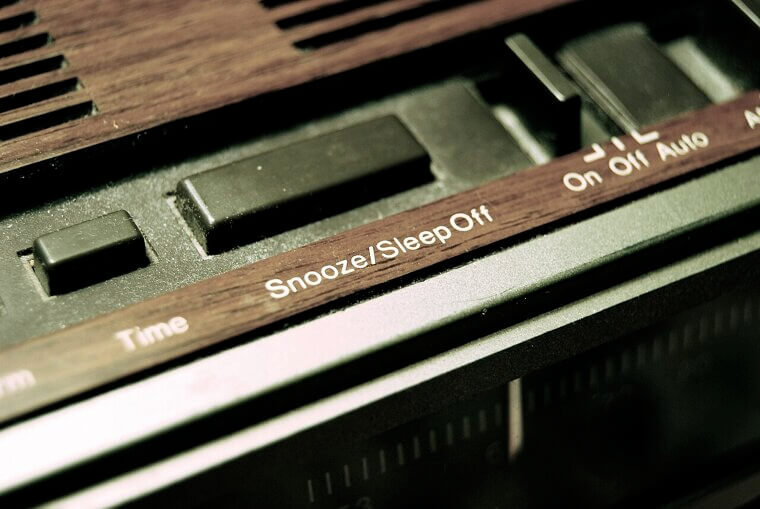 Relying on the snooze button for extra rest