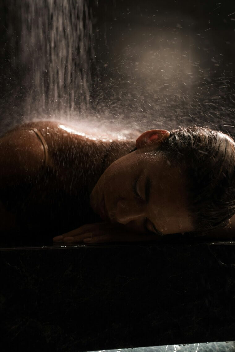 Spending too much time in a hot, steamy shower