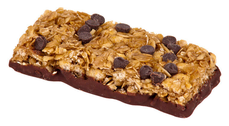 Consuming high-sugar health bars as a quick meal