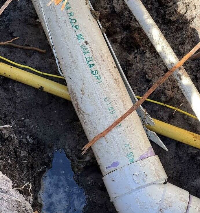 When the Gas Company Builds Straight Through the Sewer Line