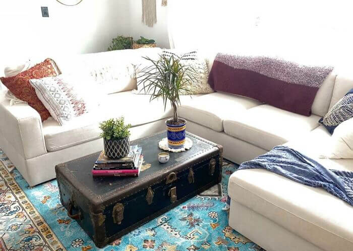 A Steamer Trunk Turned Coffee Table
