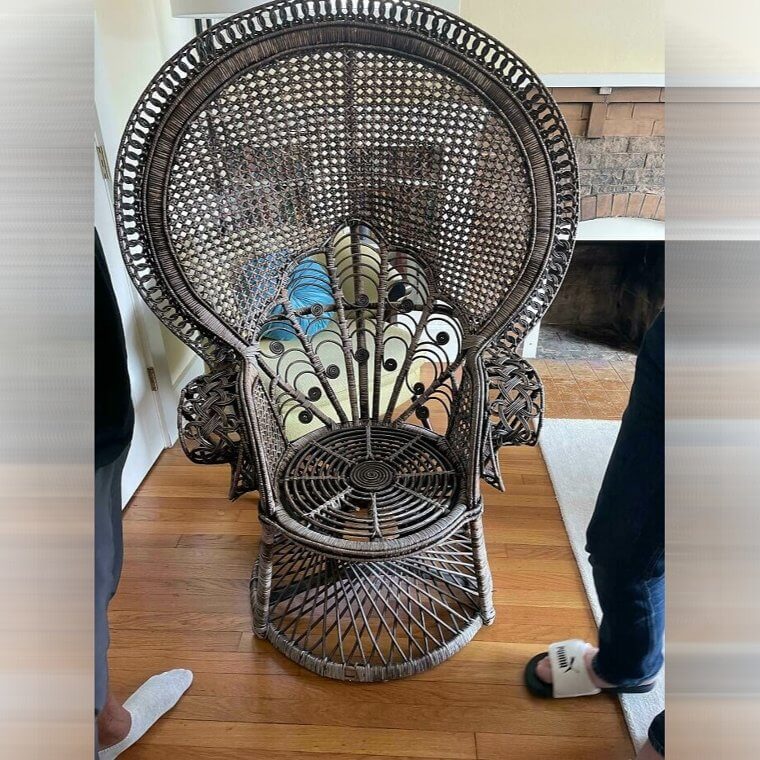 An Older Peacock Chair