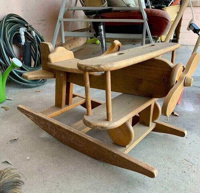An Airplane Rocker Found On The Curb