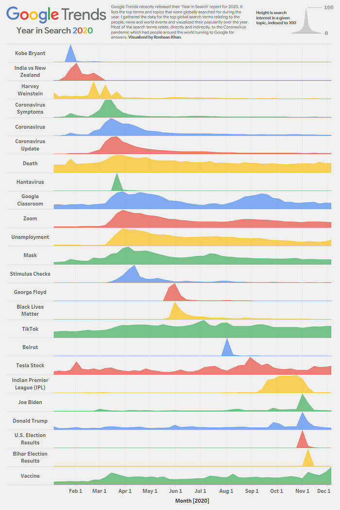 Check Out the Top Search Terms on Google in 2020