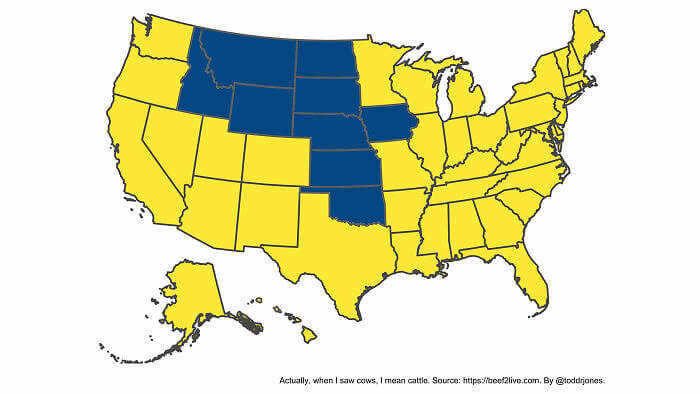 There Are More Cows Than People In These States