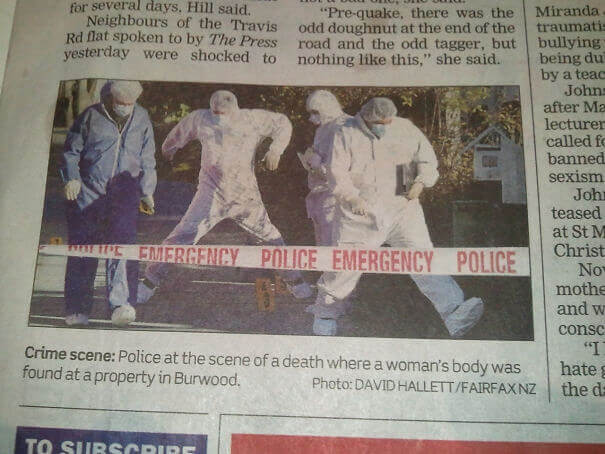 Are the Policemen Dancing on the Crime Scene?