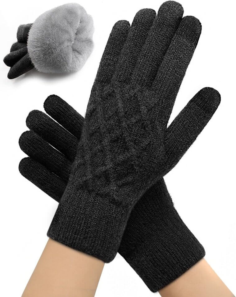 Winter Touchscreen Gloves - Warm Knit for Men & Women, Perfect for Cold Weather - Now 38% Off!
