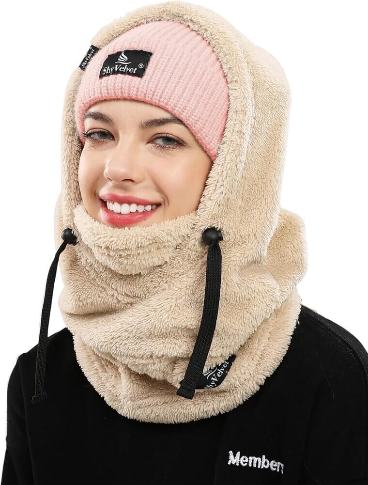 Shy Velvet Balaclava - Cozy Winter Ski Mask for All Outdoor Adventures - Now 52% Off!
