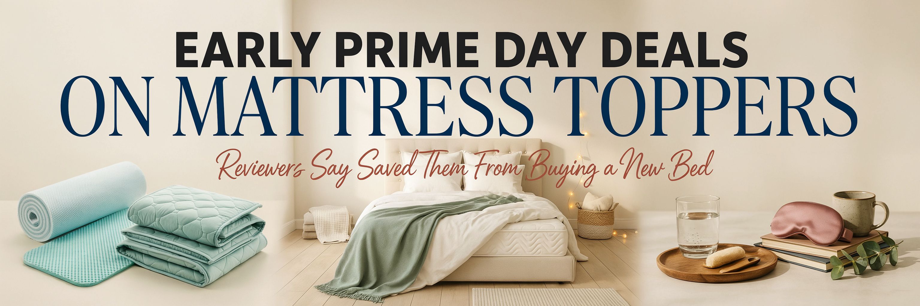 Early Prime Day Deals on Mattress Toppers Reviewers Say Saved Them From Buying a New Bed