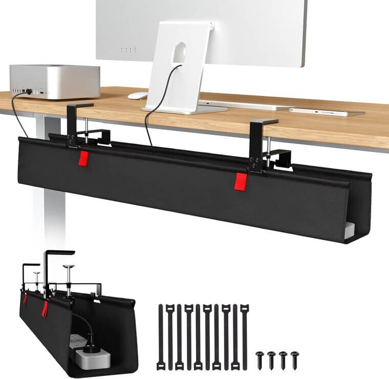 Univivi Cable Tray - Ultimate Under Desk Organizer for Your Workspace 