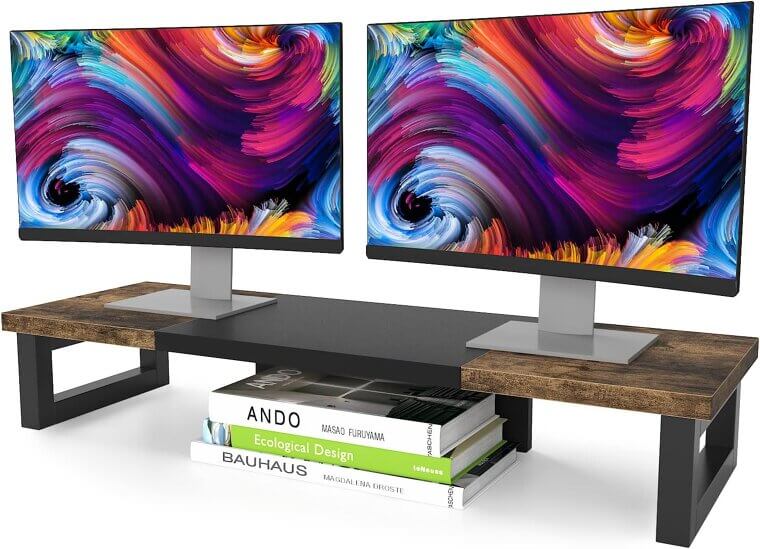 WESTREE Monitor Stand - Stylish Dual Monitor Riser for Home & Office - Enjoy 25% Off!