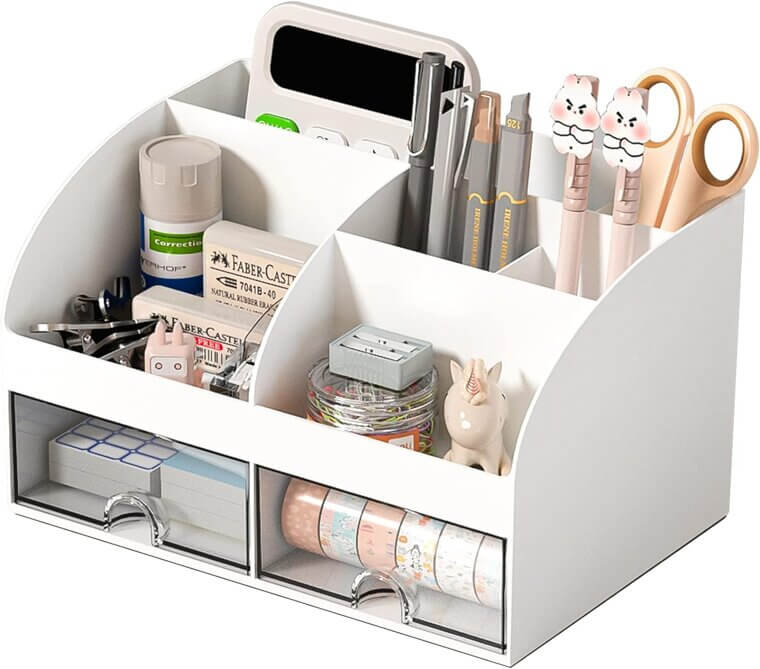 Desk Organizer with Drawers & Compartments - Perfect for Home & Office - Now 40% Off!