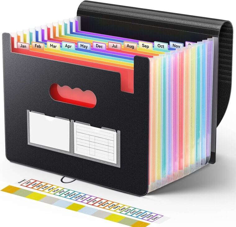 Sooez File Organizer: 13-Pocket Expanding Folder for Bills & Documents - Don’t Miss the 41% Discount!