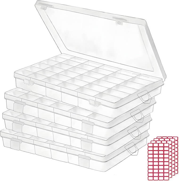 Clear Organizer Box - Perfect for Crafts & More - Don’t Miss the 12% Discount!