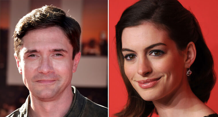 Topher Grace and Anne Hathaway