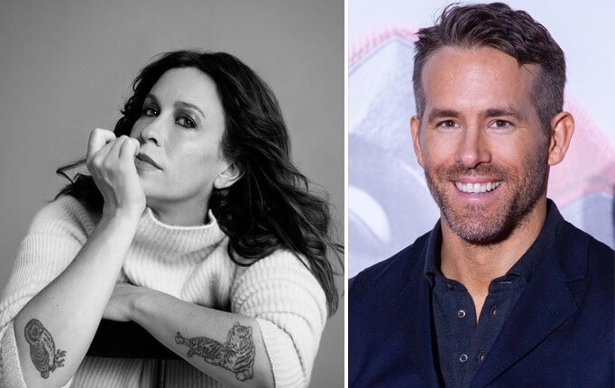 Alanis Morissette and Ryan Reynolds