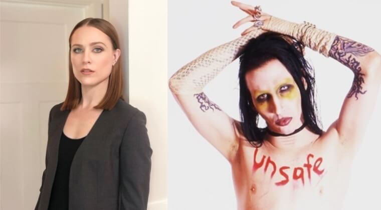 Evan Rachel Wood and Marilyn Manson