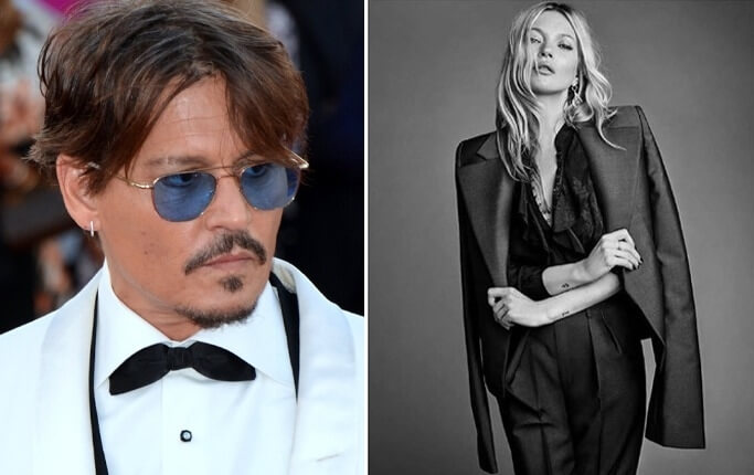 Johnny Depp and Kate Moss