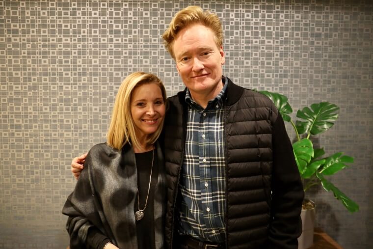 Lisa Kudrow and Conan O'Brien