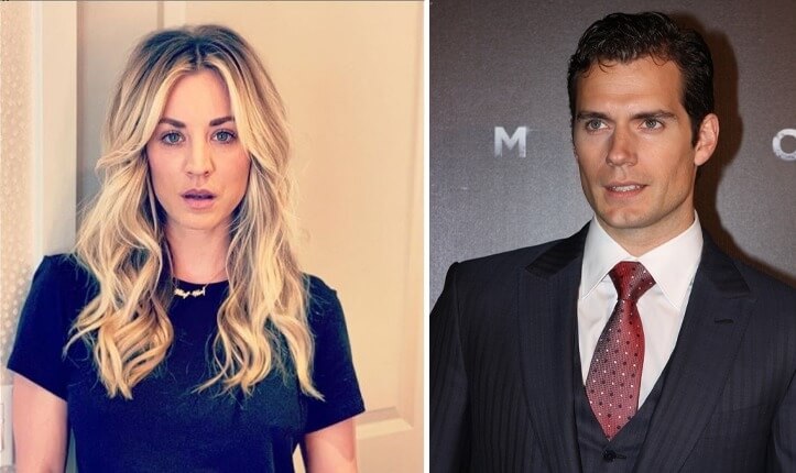 Kaley Cuoco and Henry Cavill
