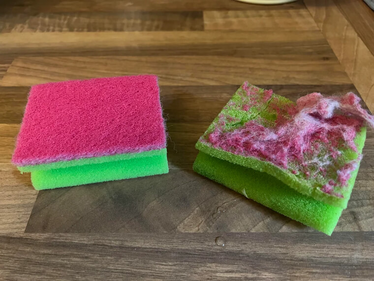  Cleaning Sponges Filled With Unknown Dyes