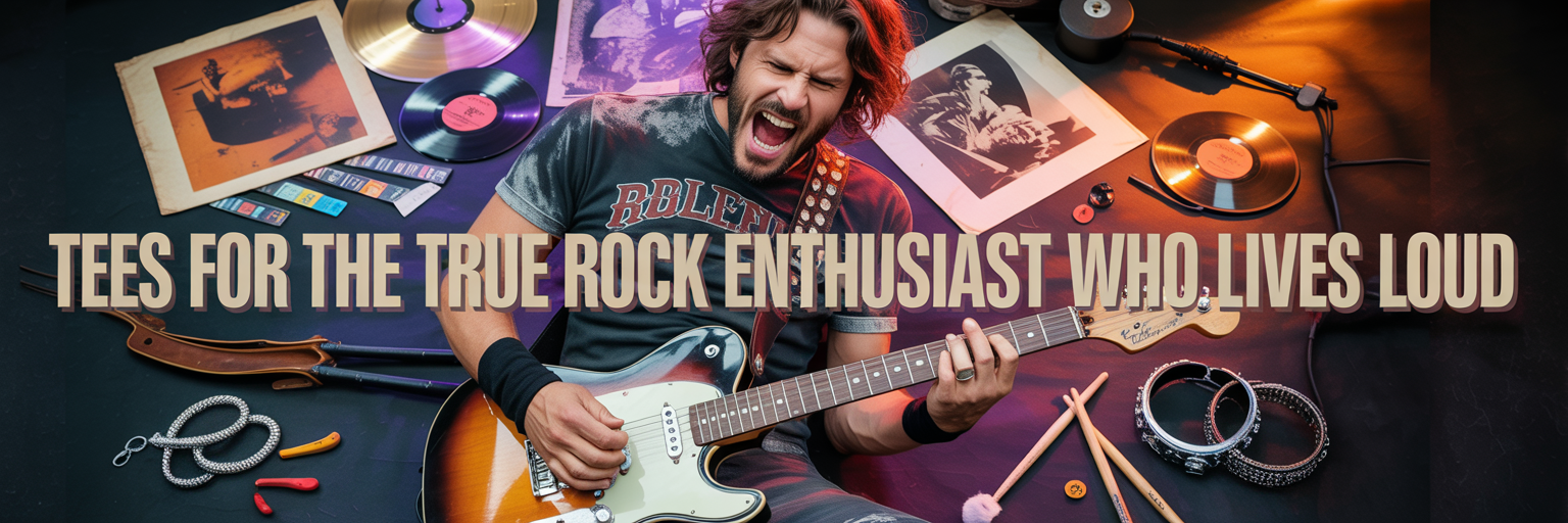 Tees For the True Rock Enthusiast Who Lives Loud 🎸