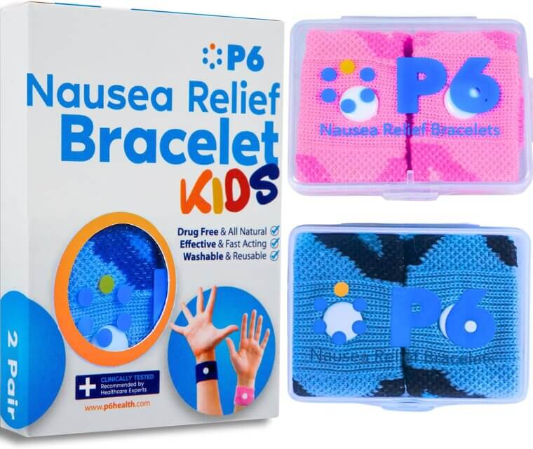 P6 Kids Wristbands for Motion Sickness Relief - Say Goodbye to Nausea! 