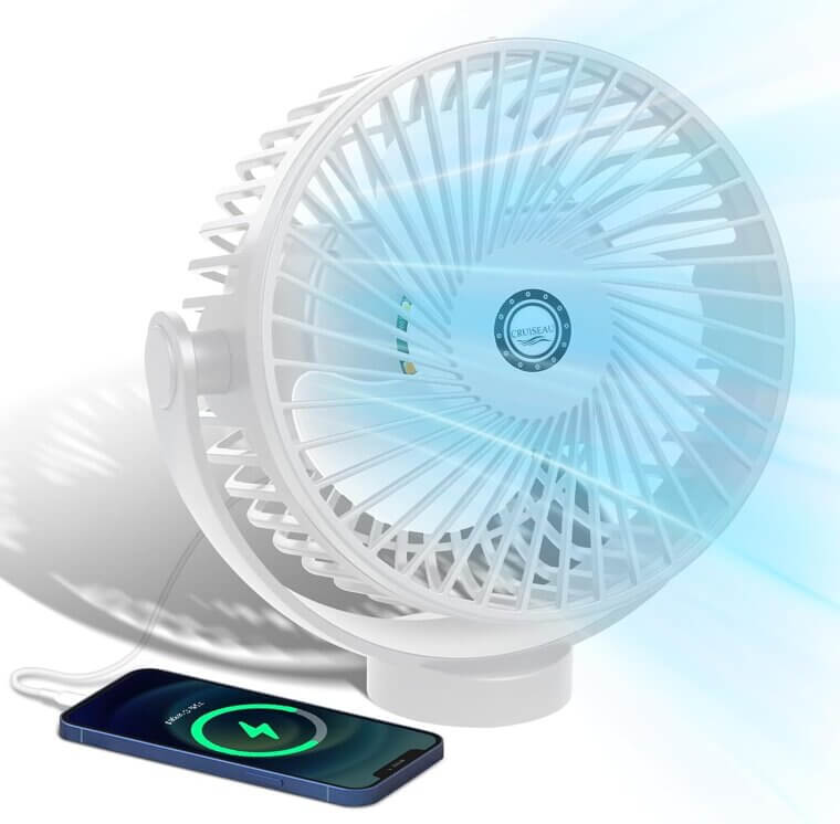 Magnetic Cruise Fan - Ultimate Cabin Comfort with Rechargeable Battery 