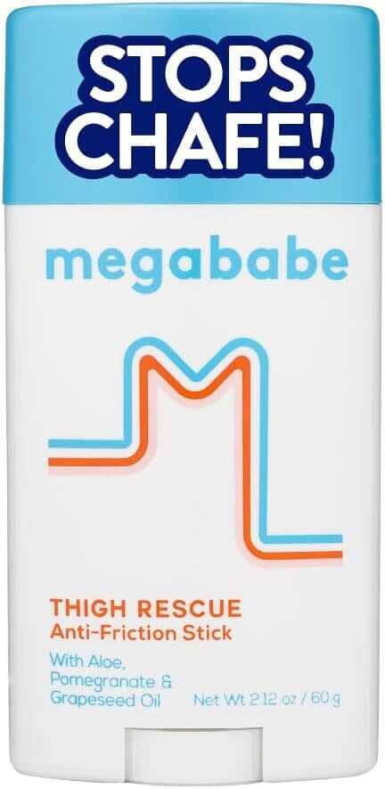 Megababe Thigh Rescue Anti-Chafe Stick - Glide Smoothly & Comfortably - Don’t Miss the 20% Discount!