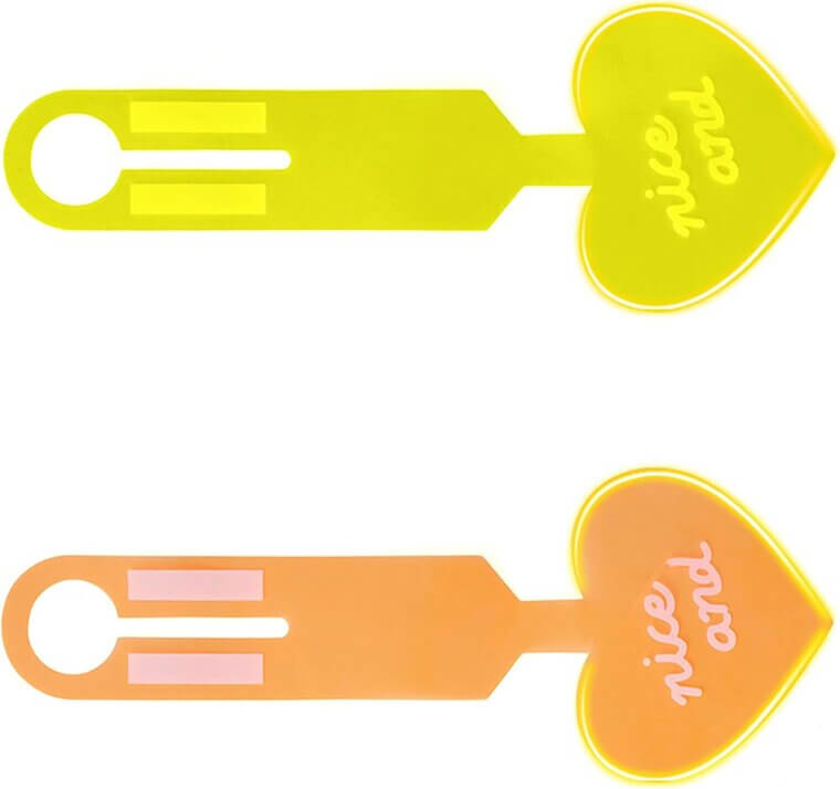 Fluorescent Luggage Tags - Spot Your Bags Fast 