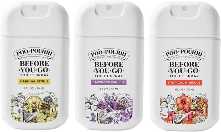 Poo-Pourri Travel Trio - Essential Odor Control Anywhere! - Now 28% Off!