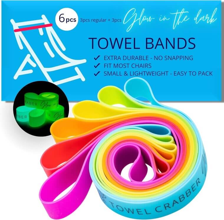 Towel Bands 6-Pack - Secure Your Beach Days with Ease! 