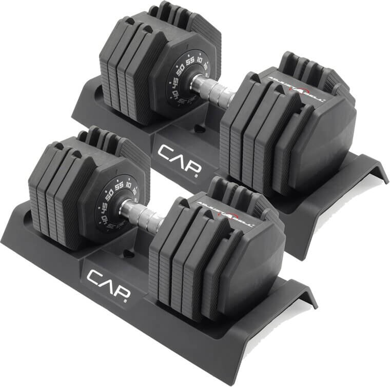 CAP Adjustable Dumbbell - Versatile 55 lb Weight Solution 